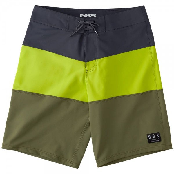NRS Benny - Board Shorts - Olive/Lime